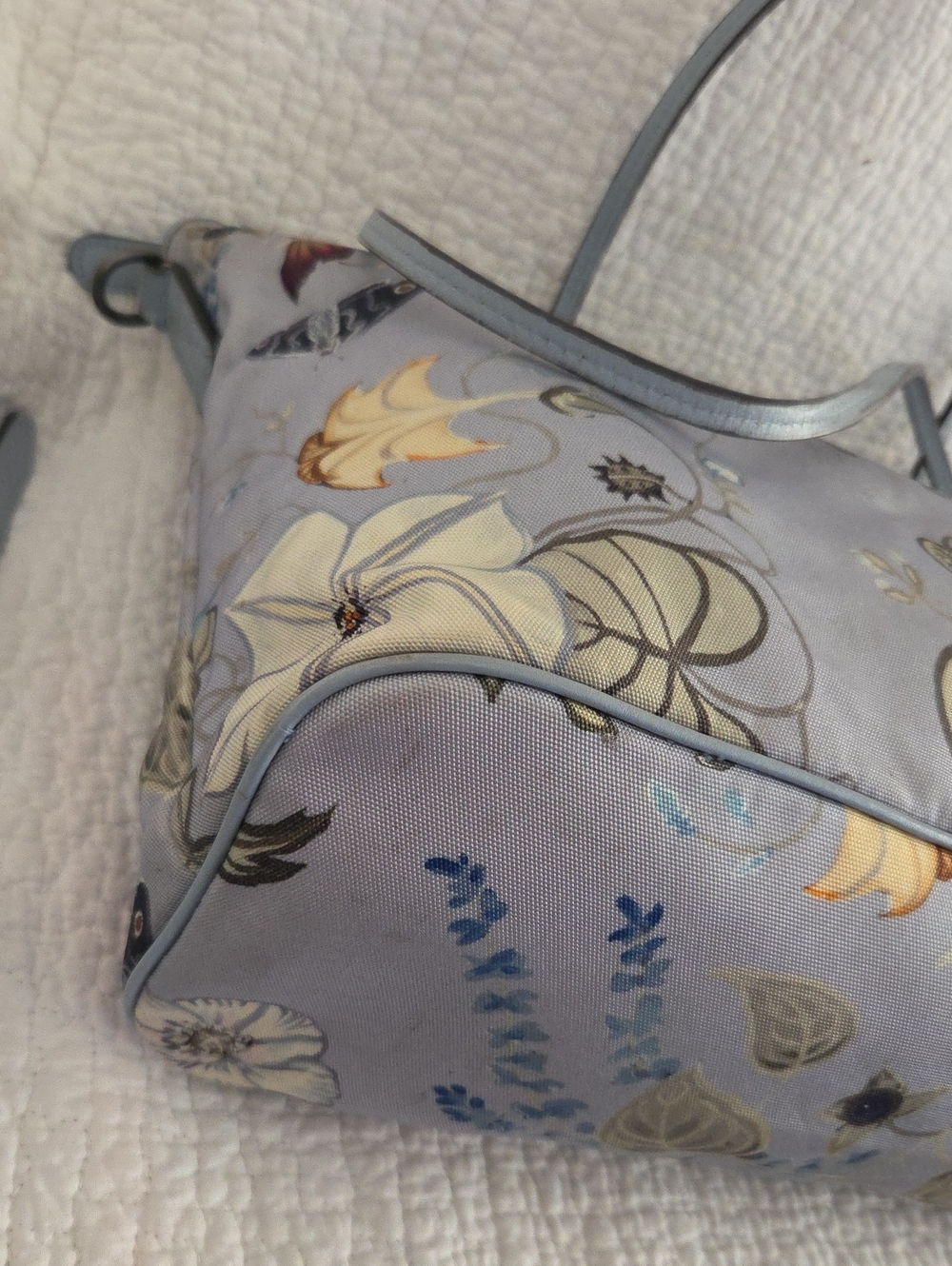 Gucci Flora Knight Canvas Light Blue Women's Two way - Picture 11 of 15